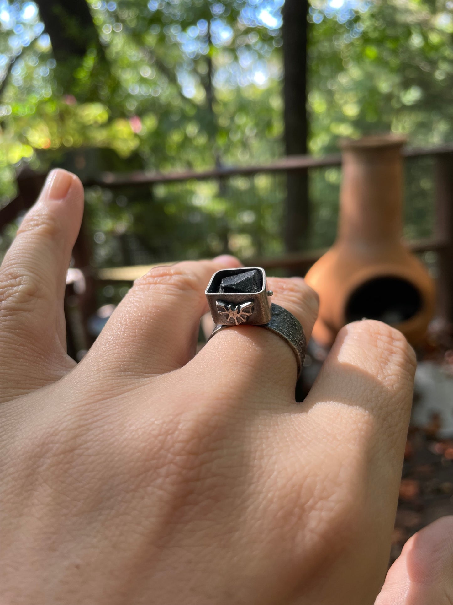 Battie Black Tourmaline Ring