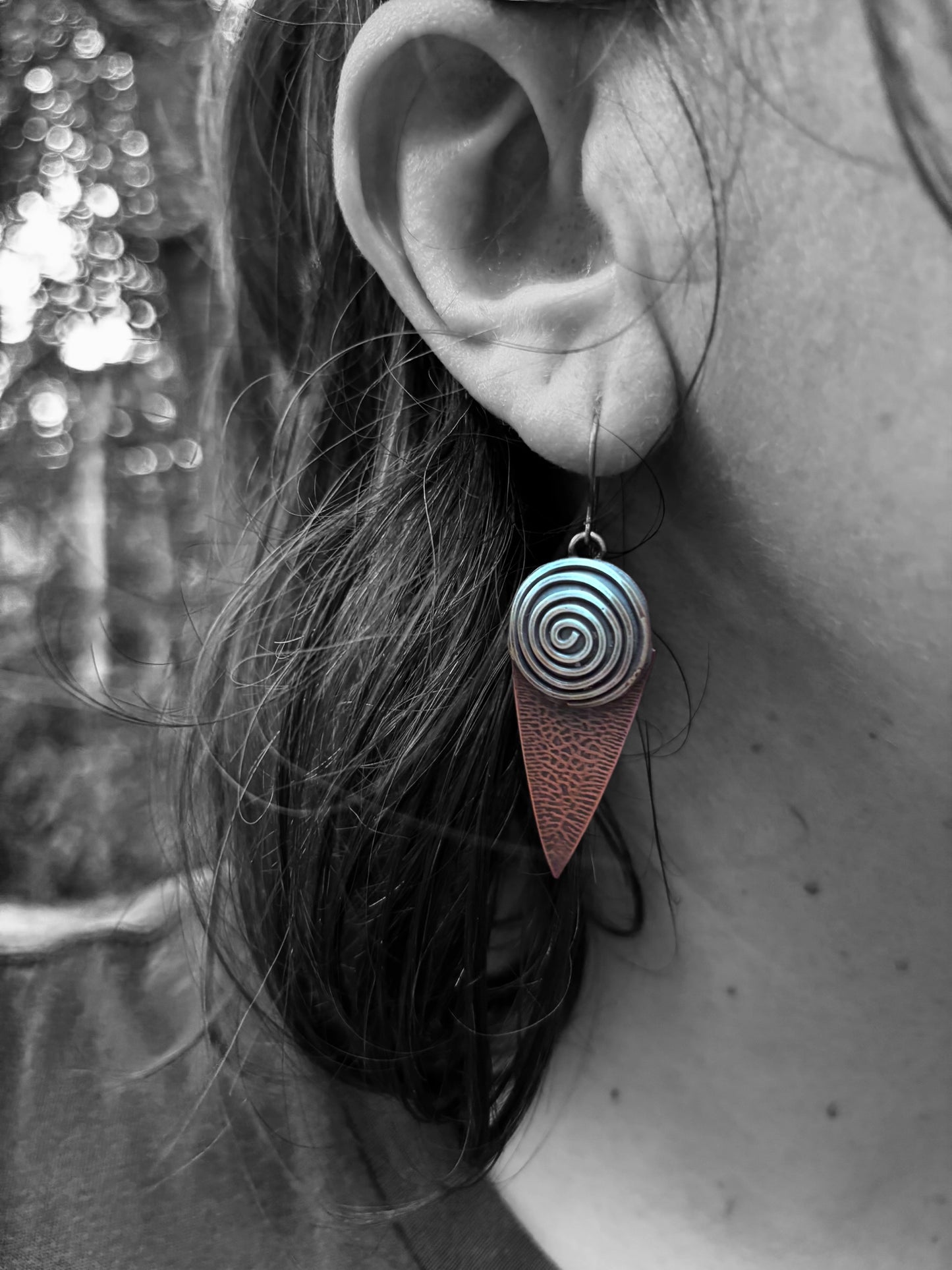 Spiral Point Earrings