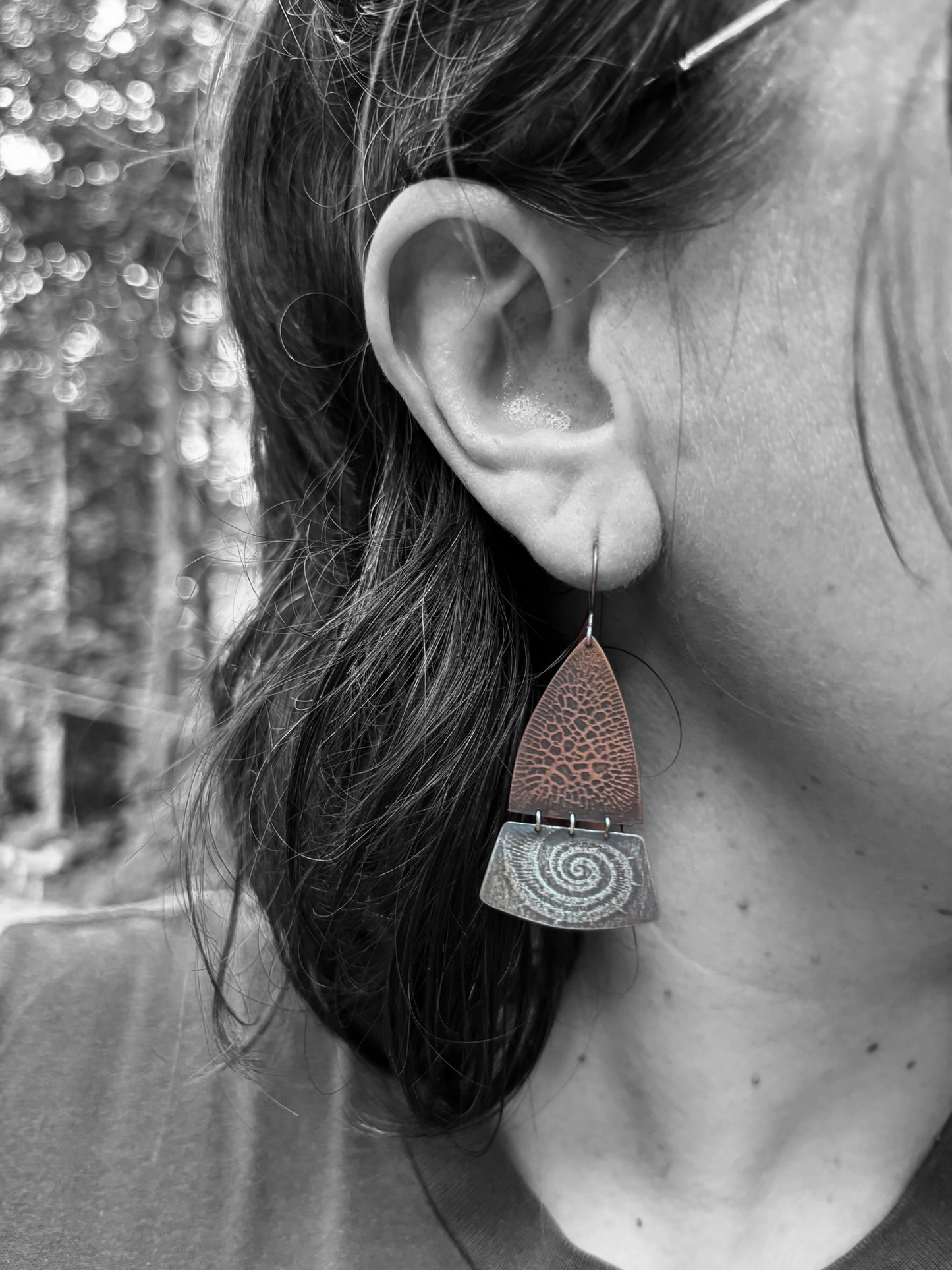 Octopus Mixed Metal Earrings