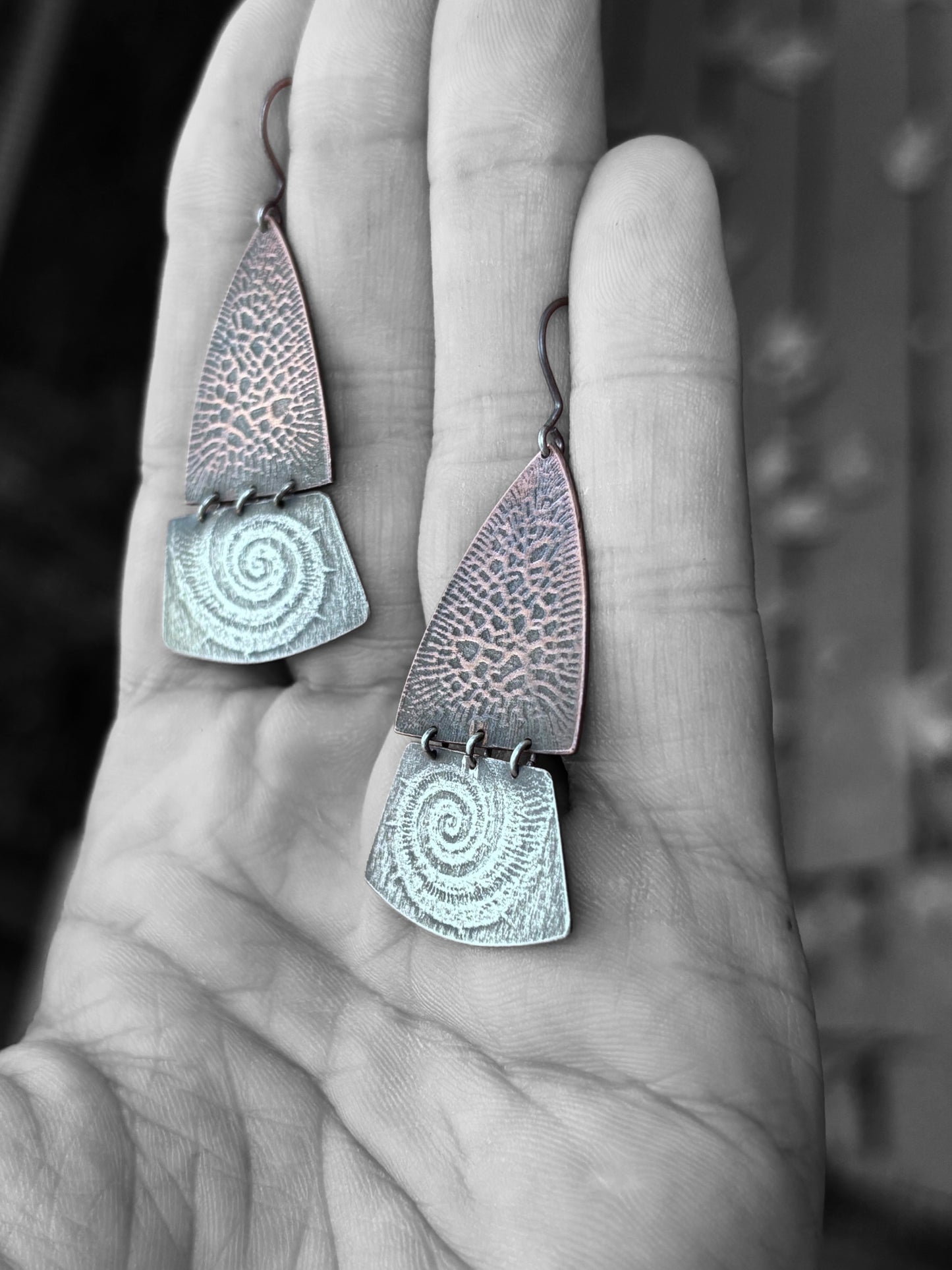 Octopus Mixed Metal Earrings