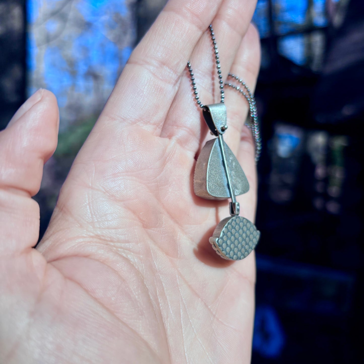 Labradorite & Moonstone Eye of Protection Pendant