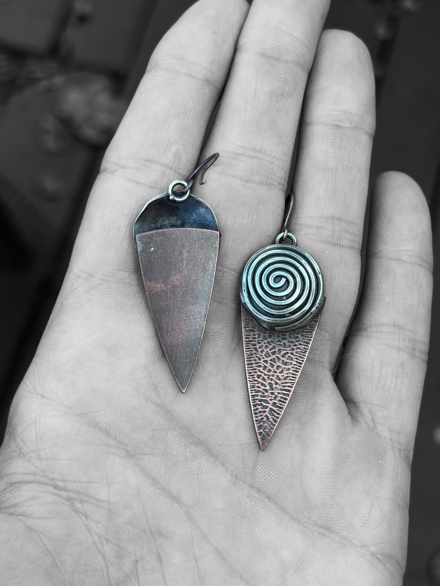 Spiral Point Earrings