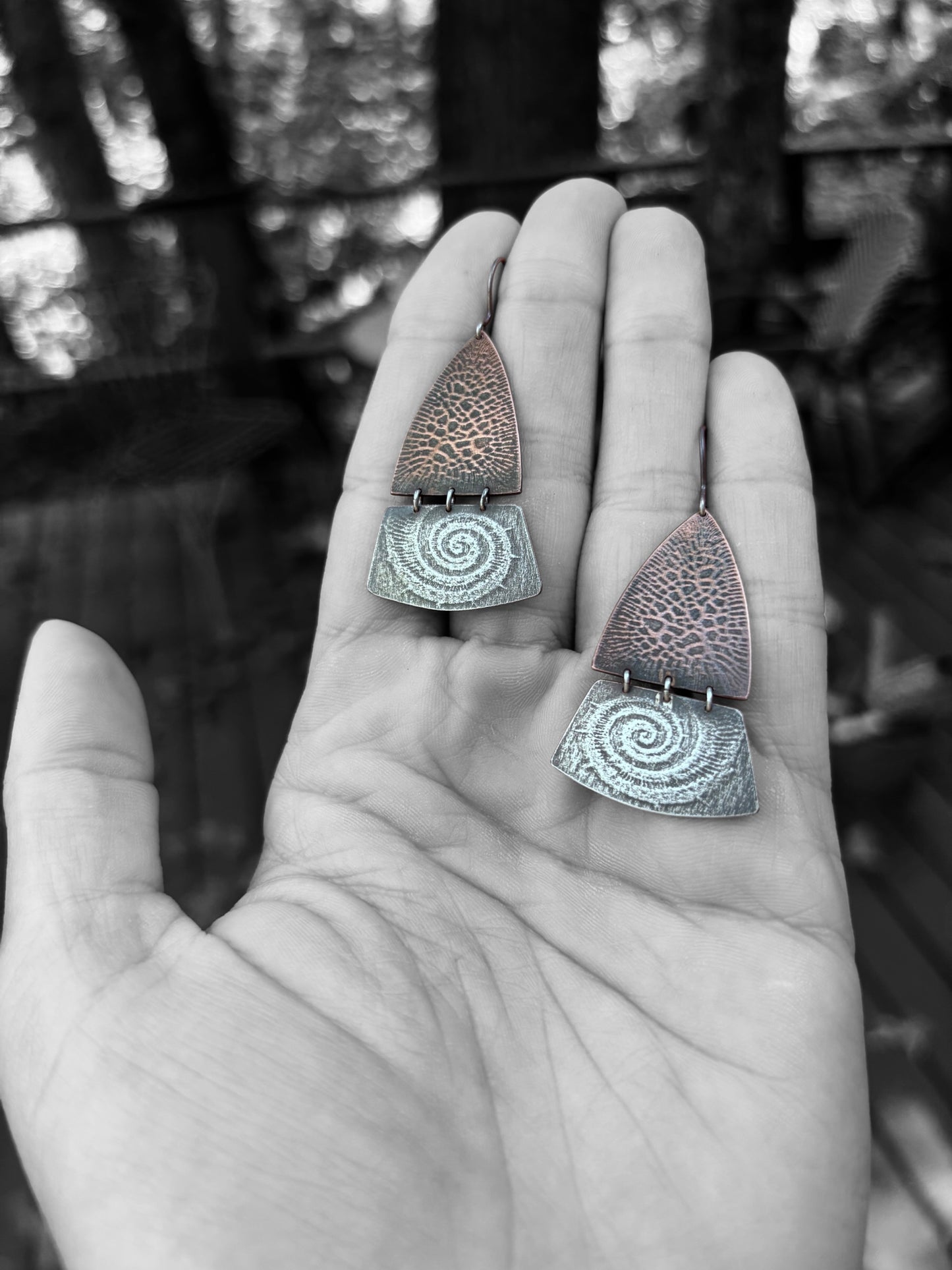 Octopus Mixed Metal Earrings