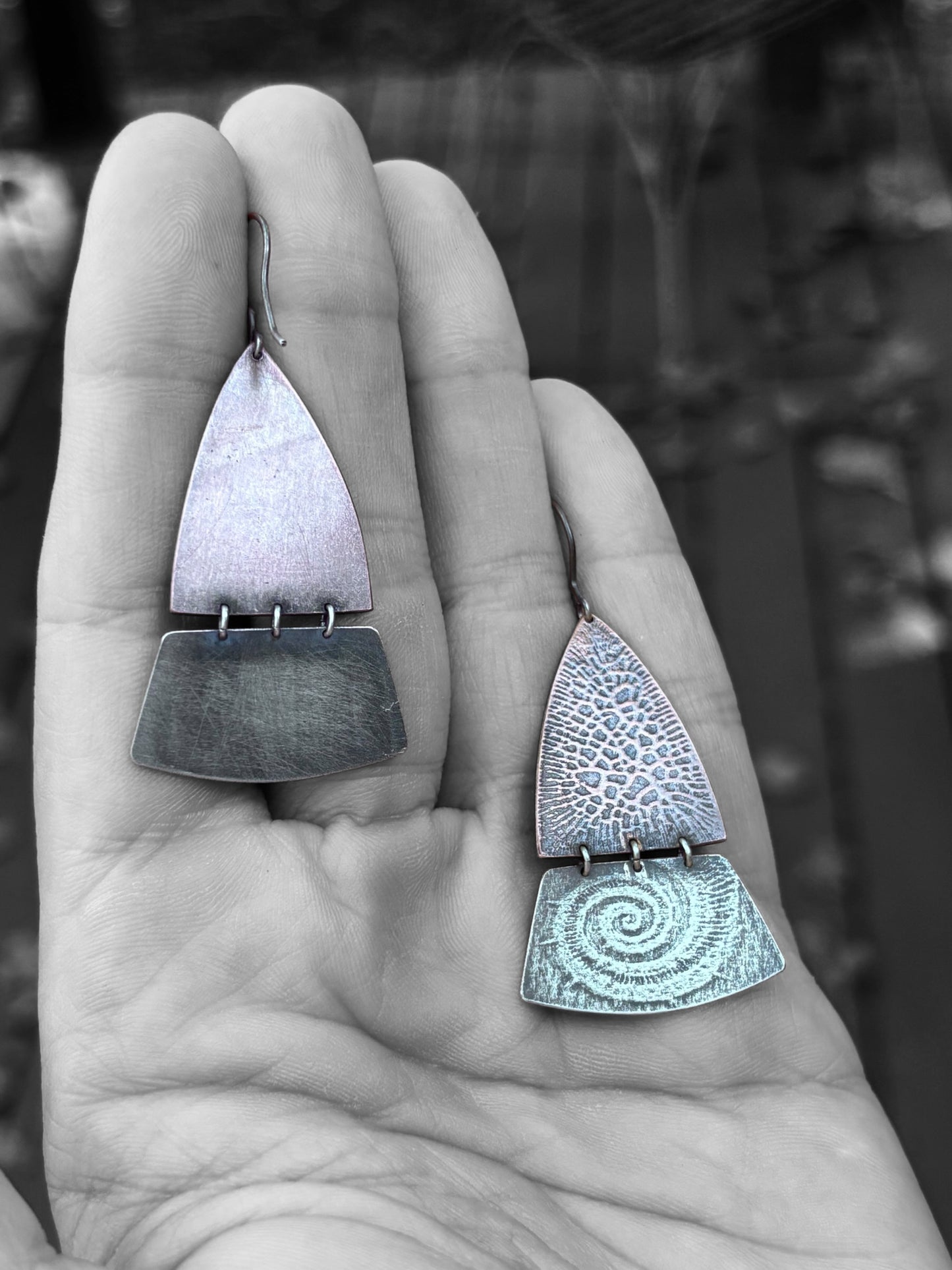 Octopus Mixed Metal Earrings