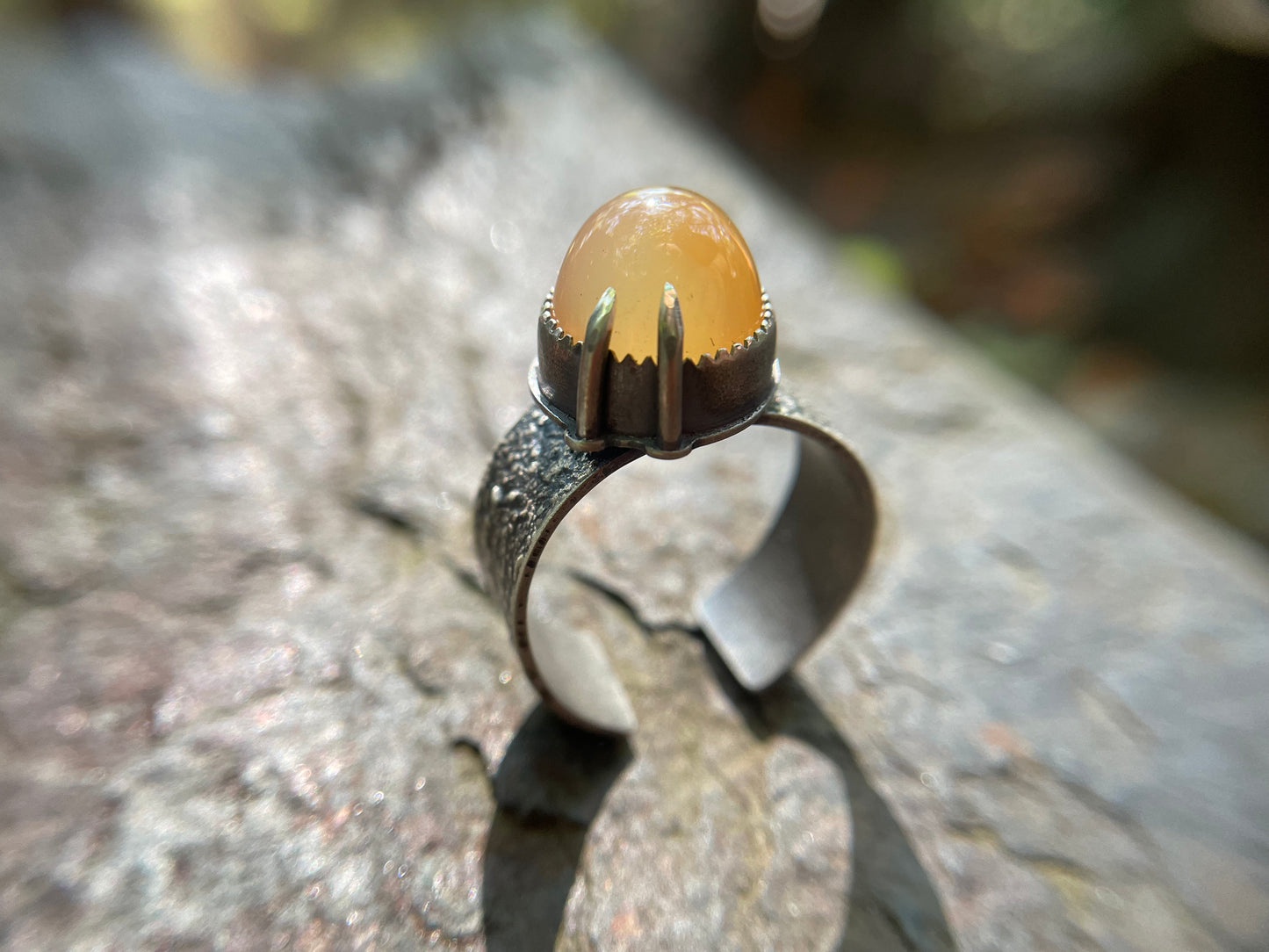 Carnelian Claw Ring