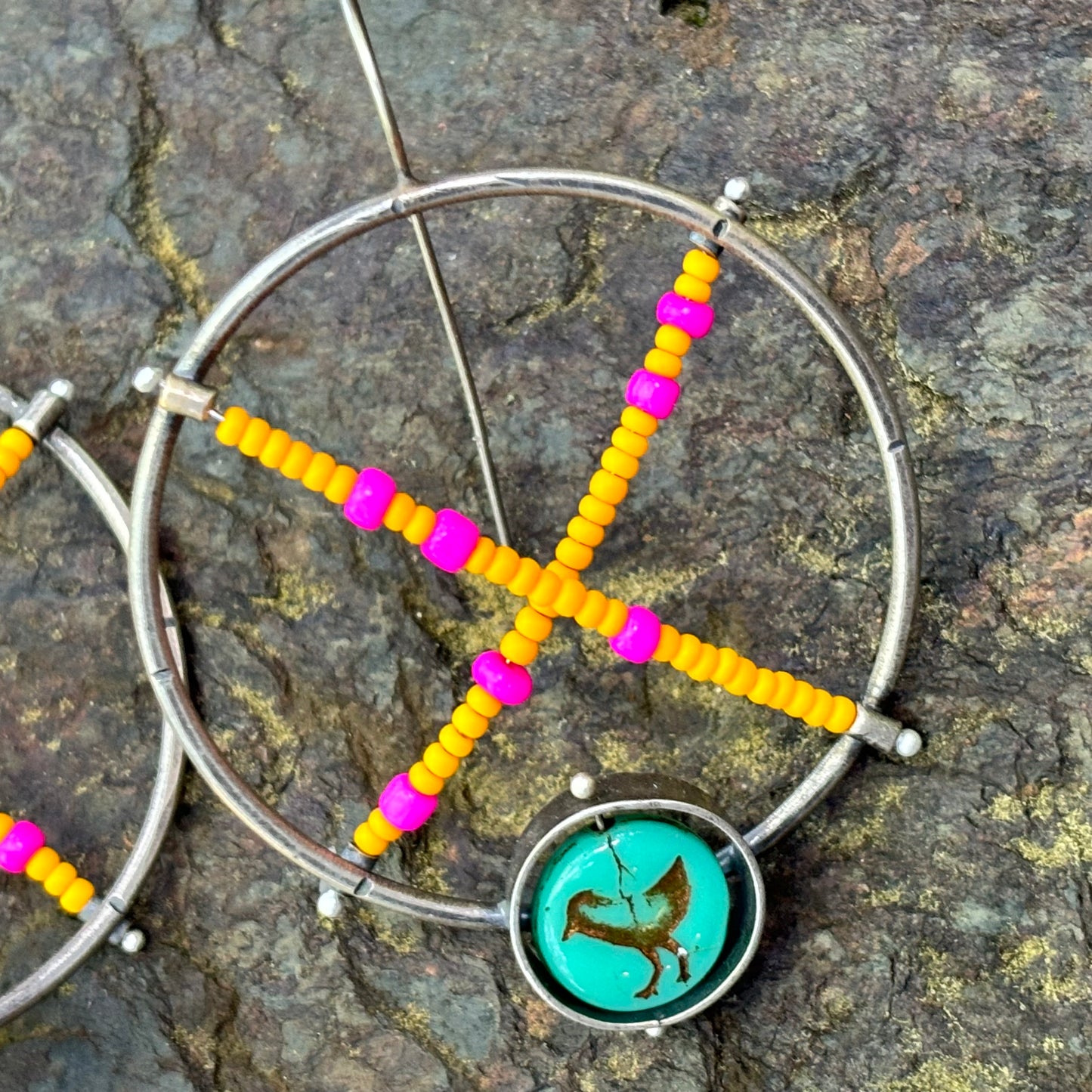 Pink & Orange Dopamine Hoops