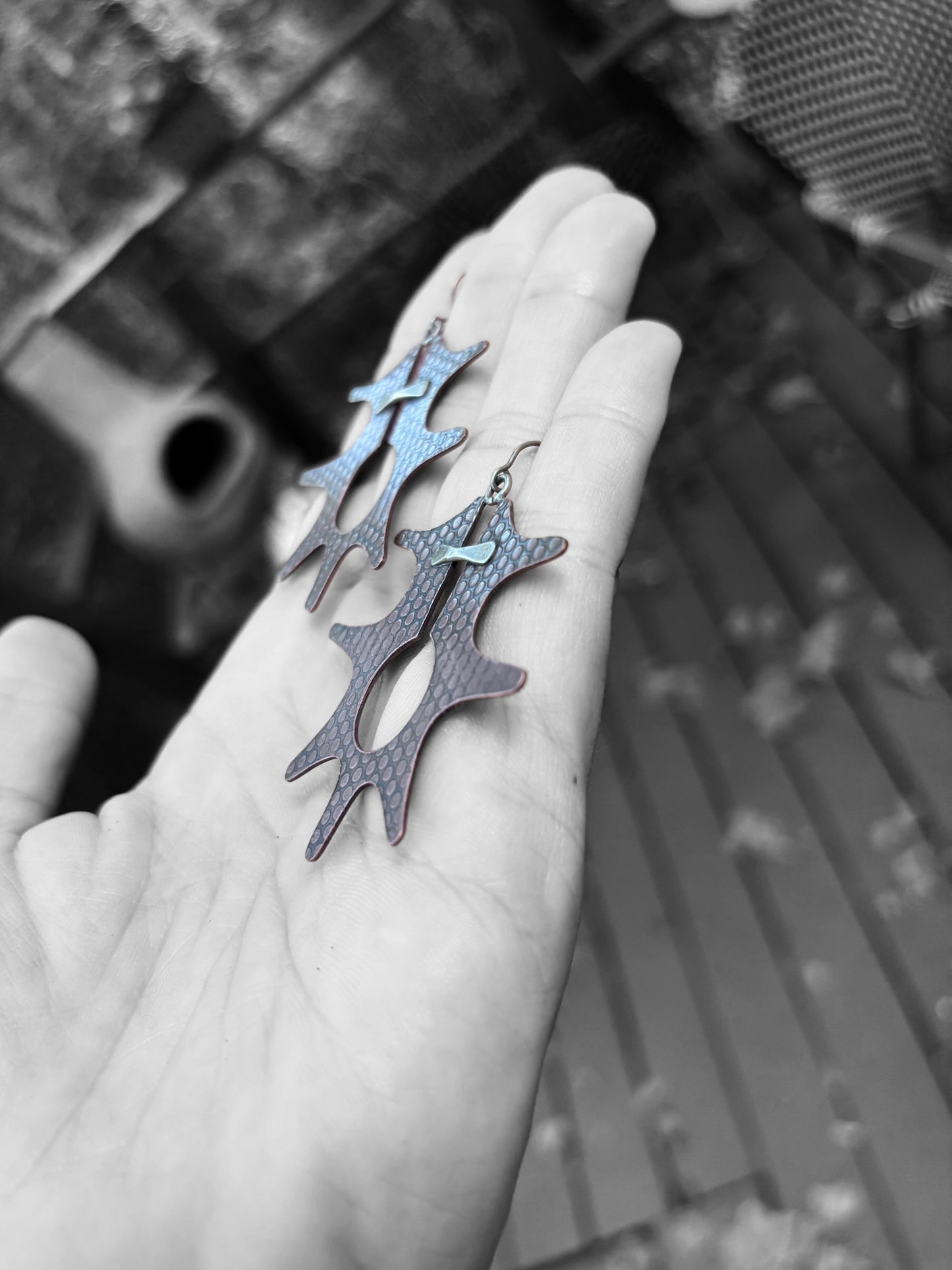 Polka Dot Splat Earrings