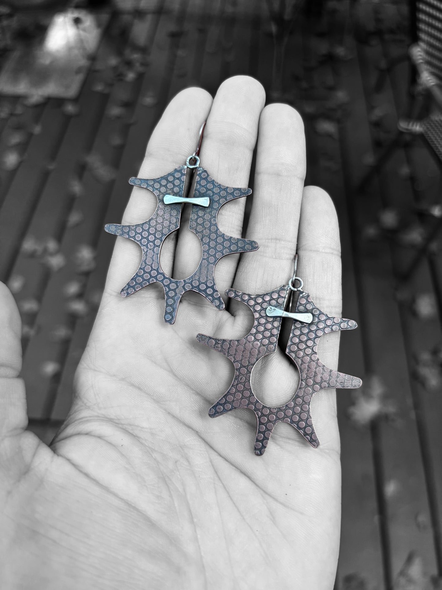 Polka Dot Splat Earrings
