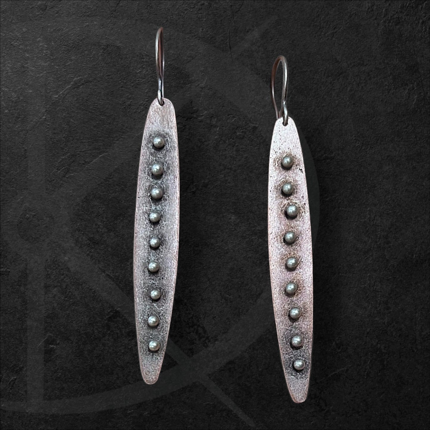 Pinned Copper Earrings