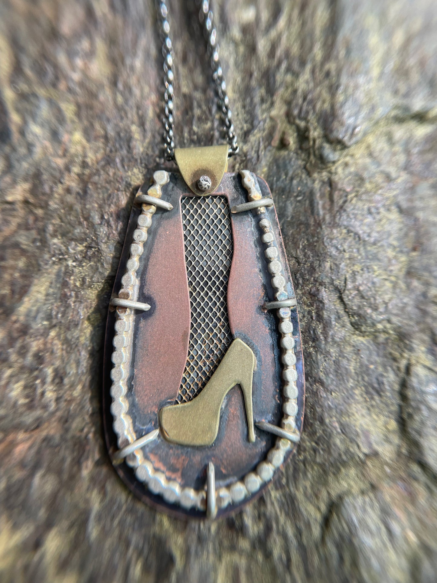 Fishnets & Stilettos Necklace