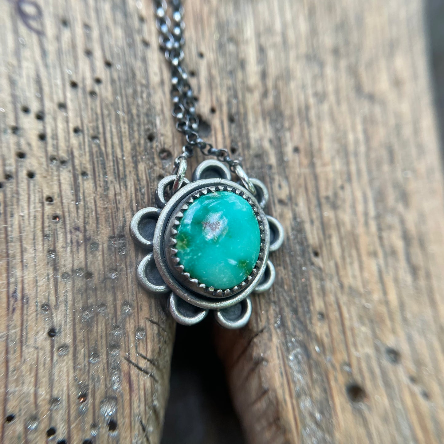 Turquoise Flower Necklace