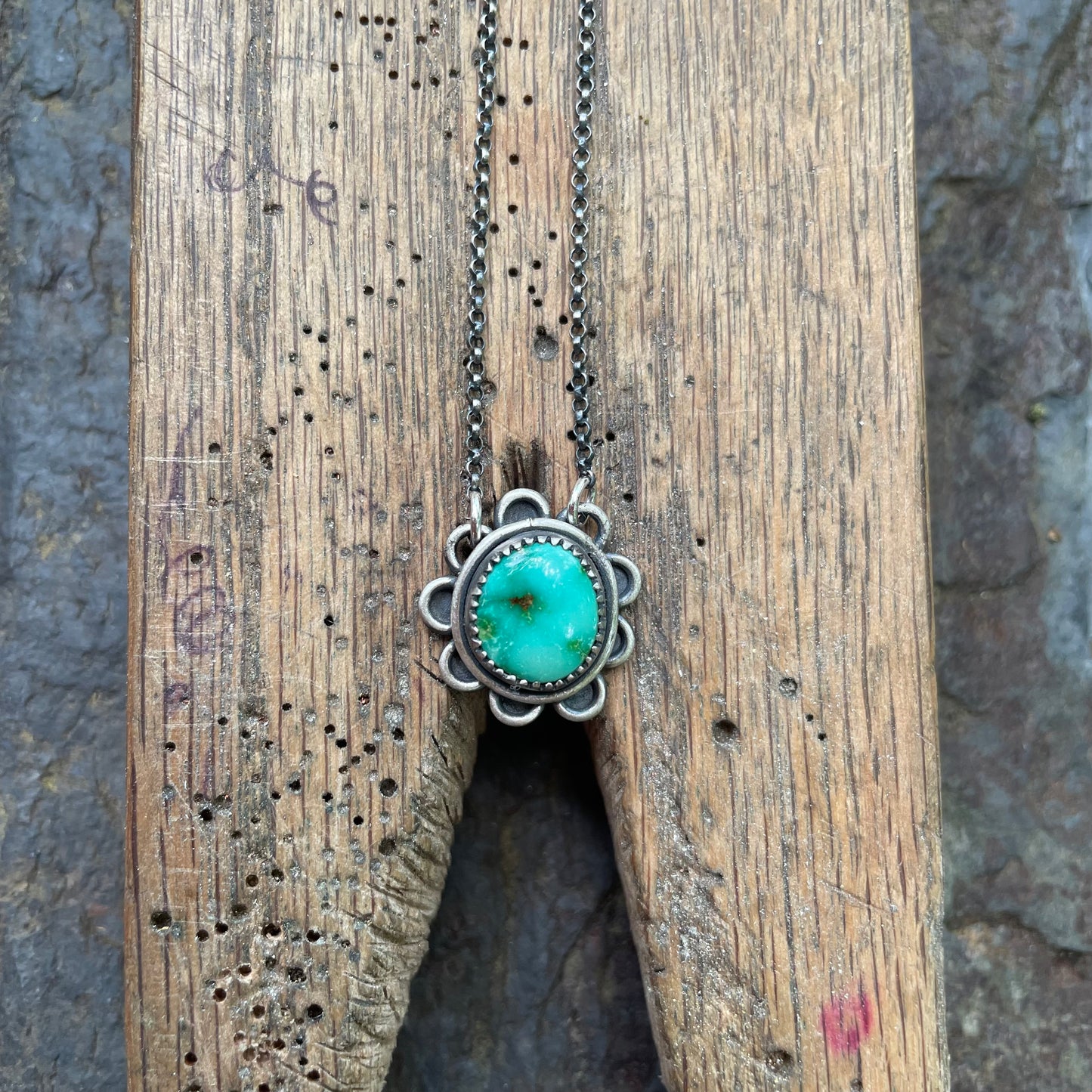 Turquoise Flower Necklace