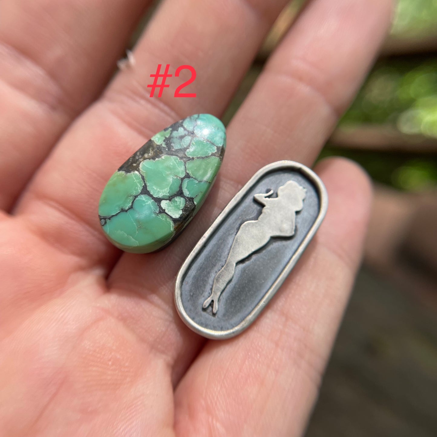 Turquoise Pin Up Girl Ring (Multiple Stone Options)