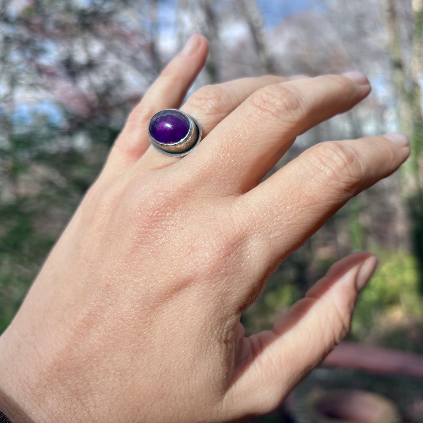 Amethyst Cocktail Ring