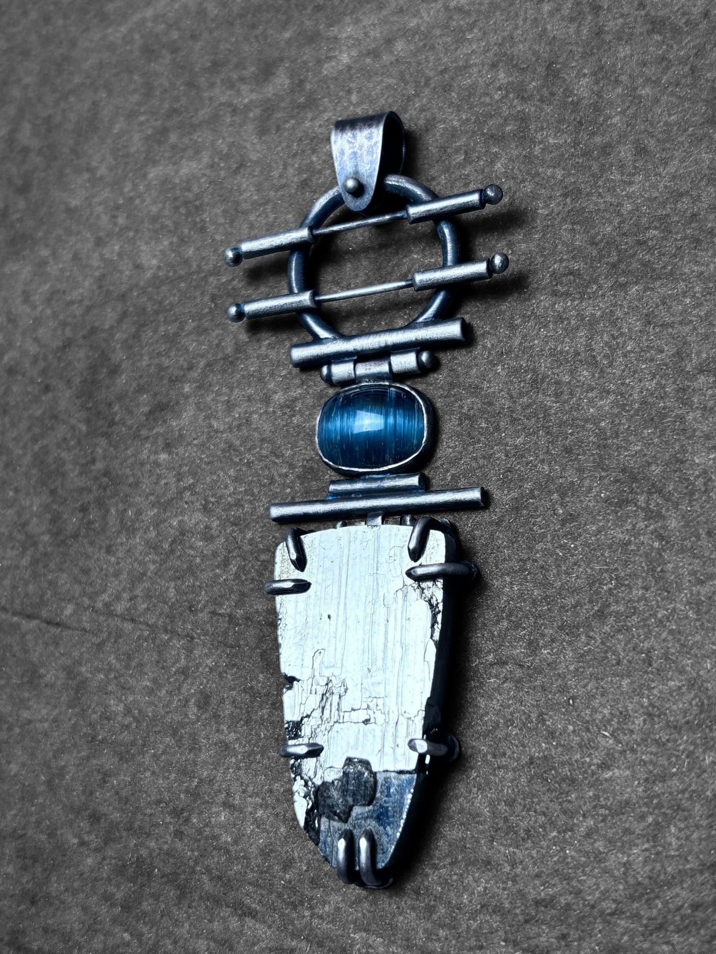 Hinged Pyrite Pendant