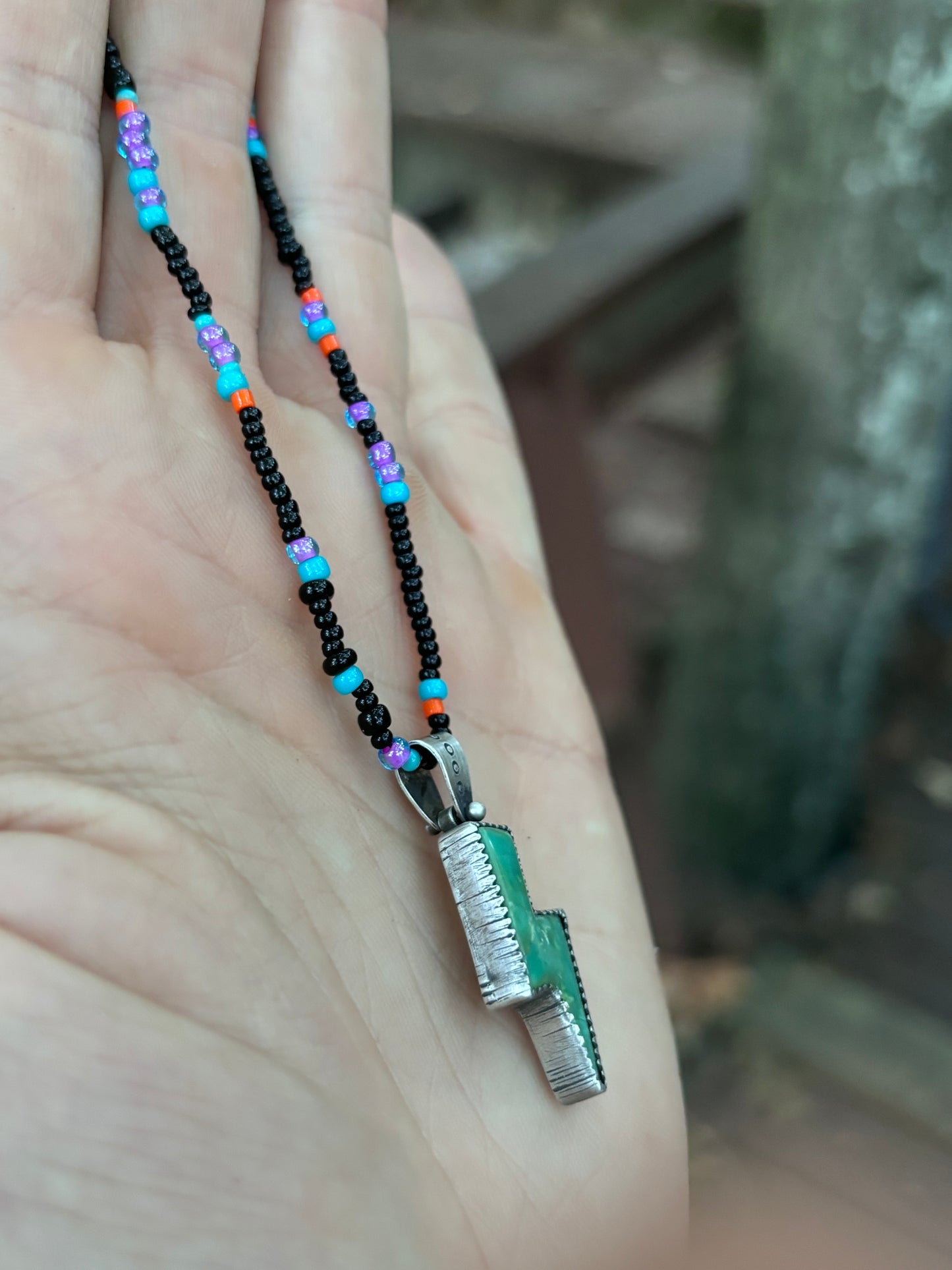 Turquoise Lightning Bolt