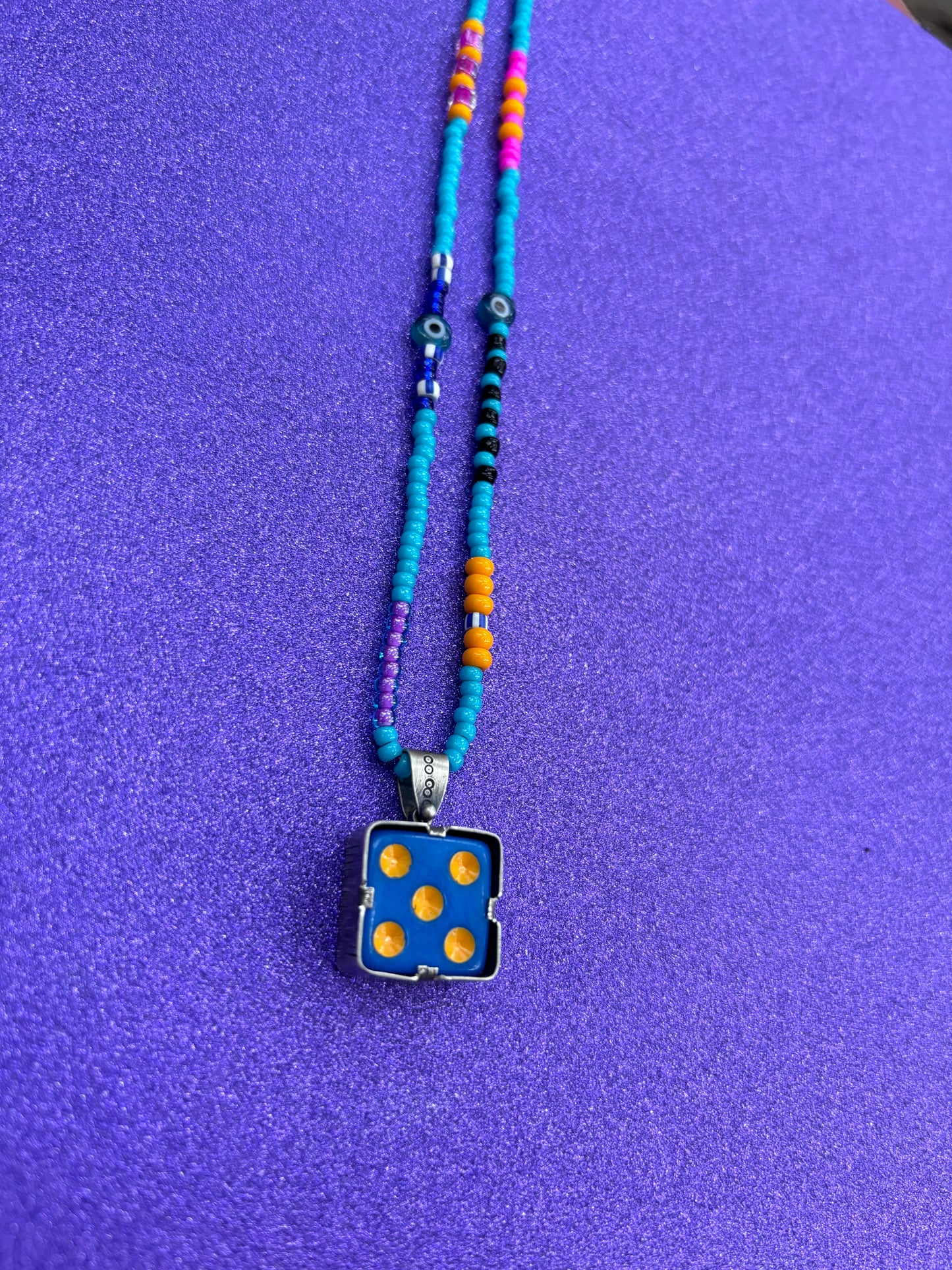 Lucky #5 Dice Pendant