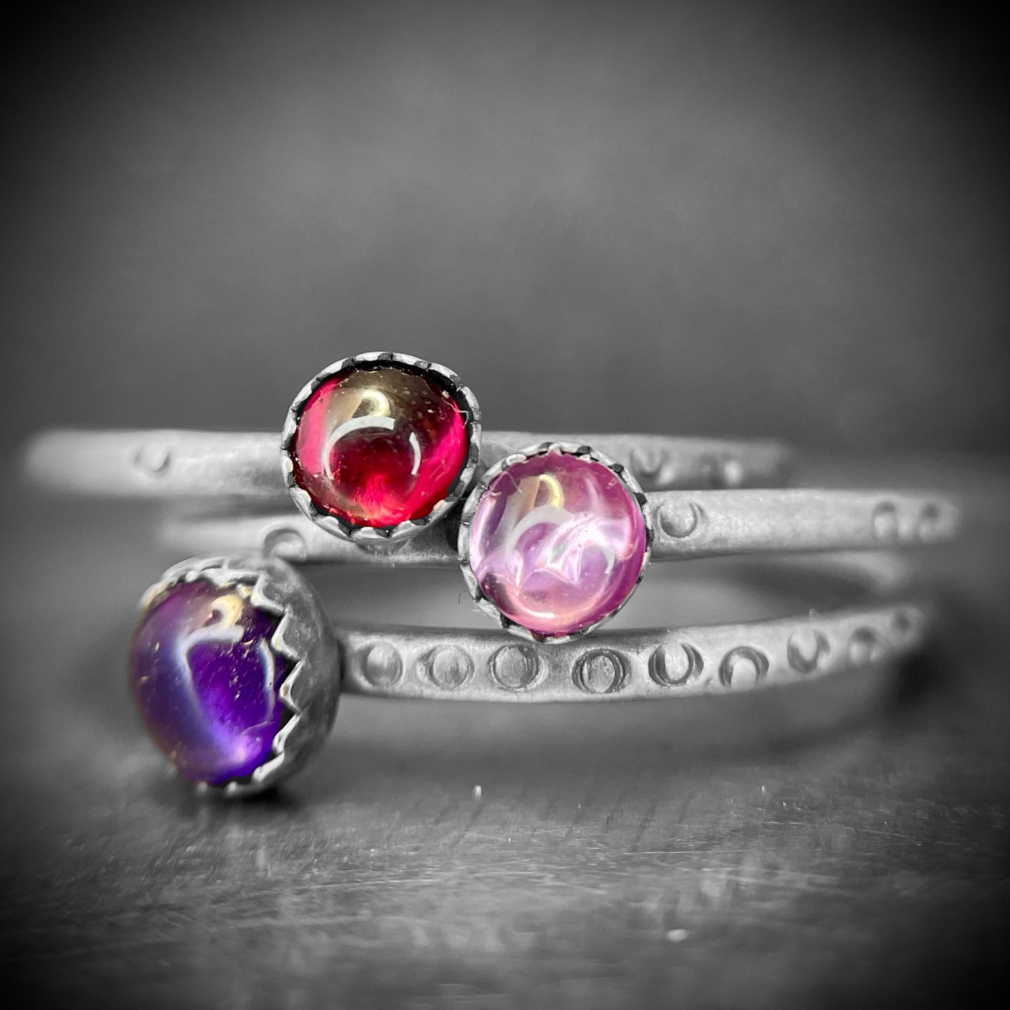 Pink Sapphire Stacking Ring (6mm)