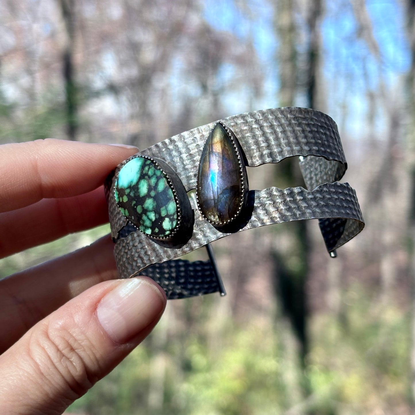 Turquoise & Labradorite Cuff