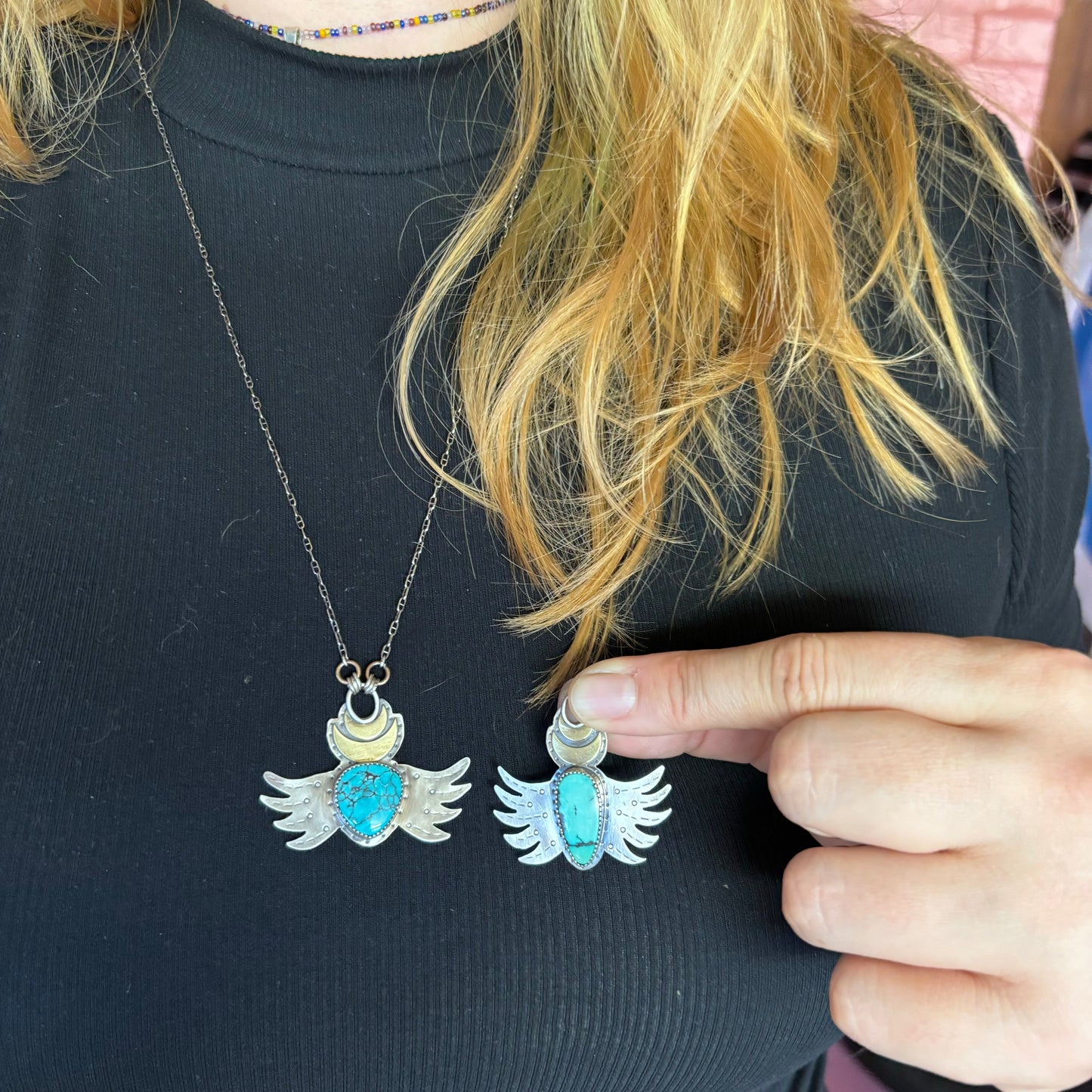 Turquoise Winged Amulet