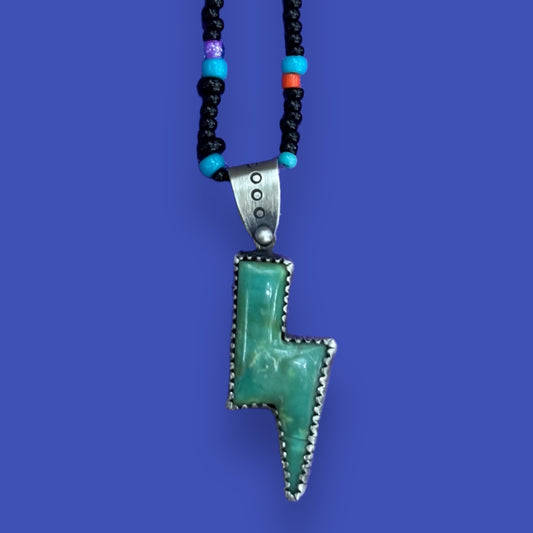 Turquoise Lightning Bolt