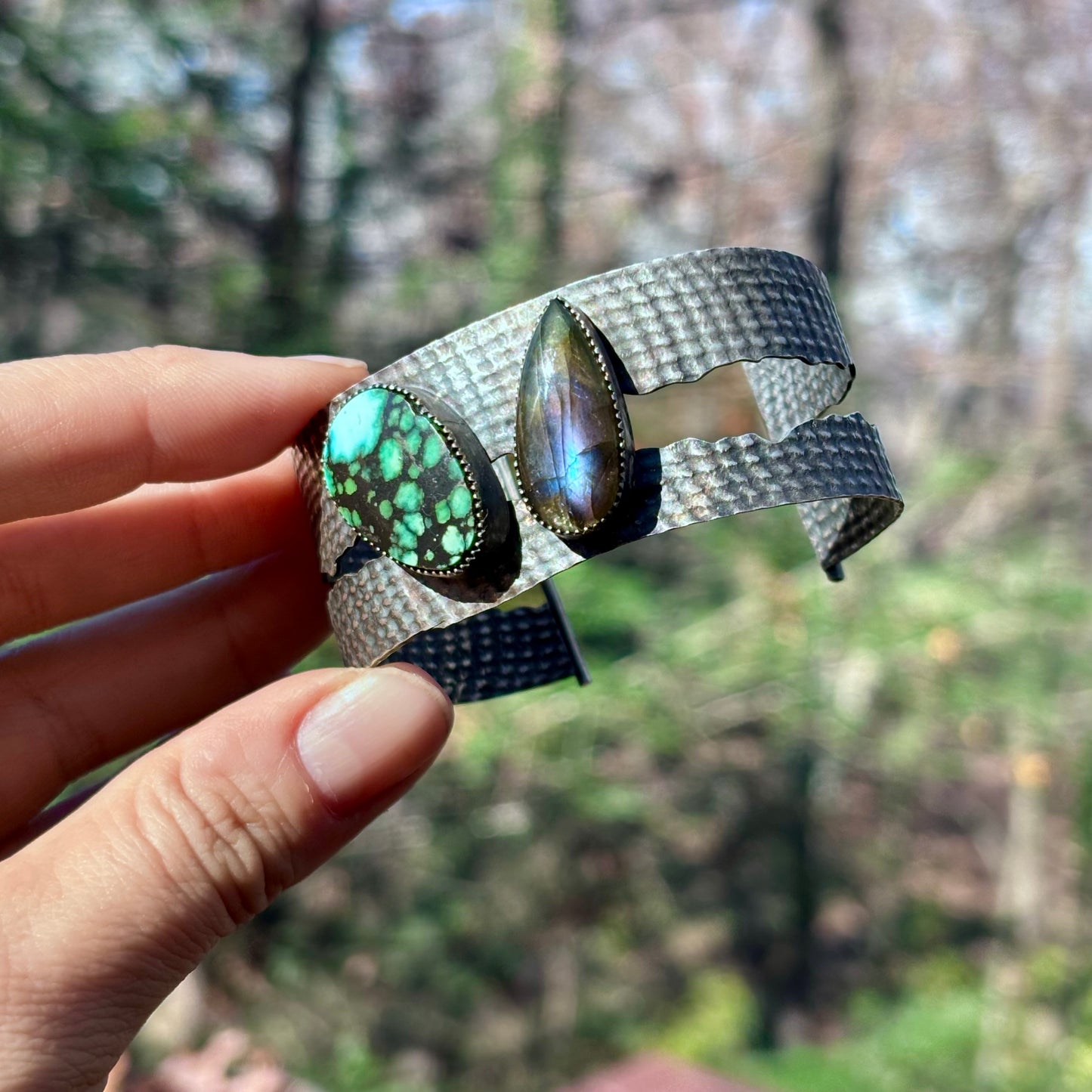 Turquoise & Labradorite Cuff
