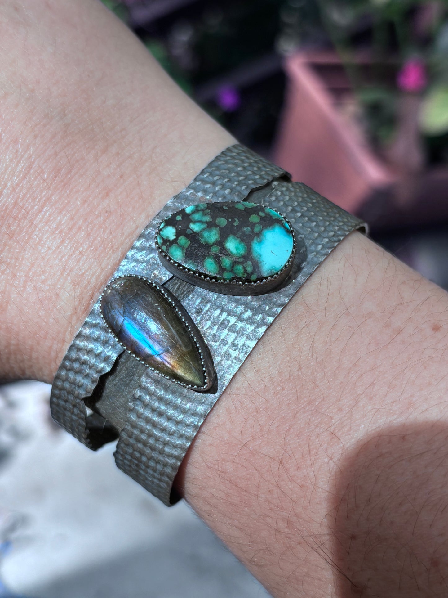Turquoise & Labradorite Cuff
