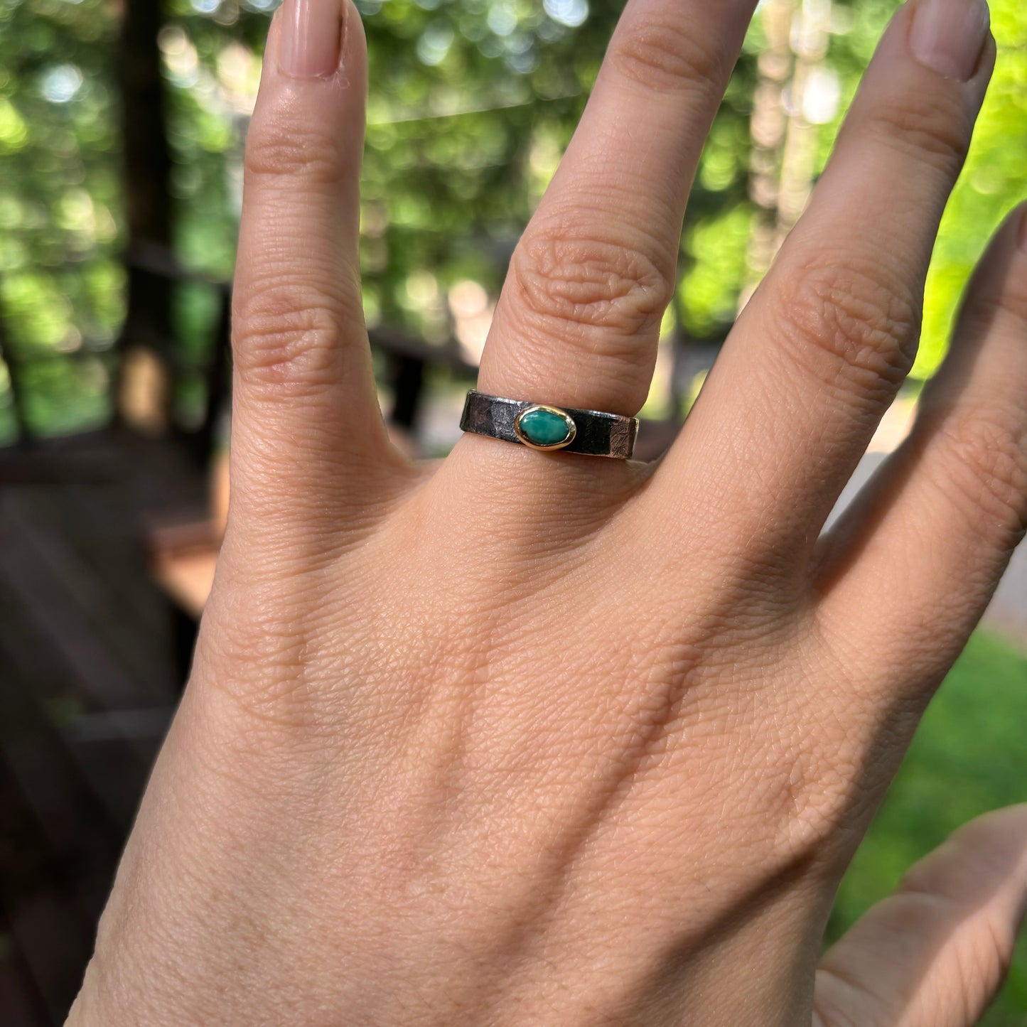 Green Turquoise Ring