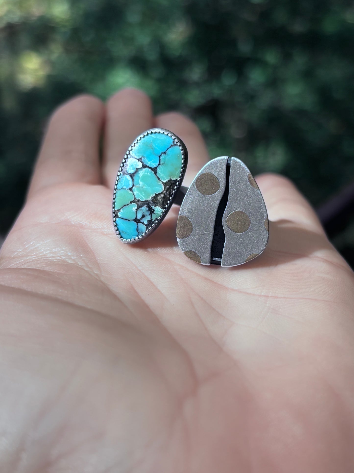 Turquoise Polka Dotted Ring