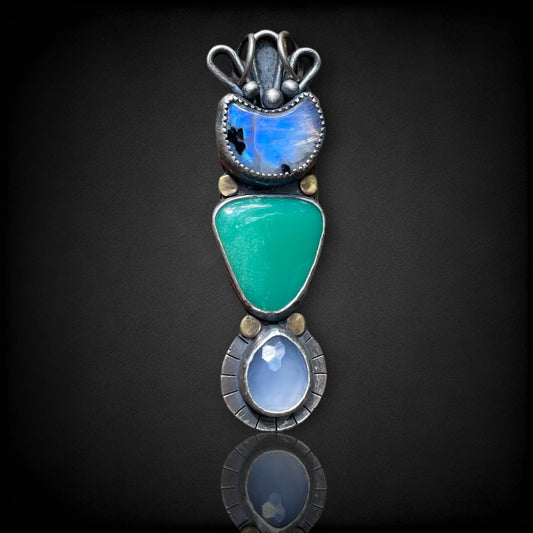 Lunar Flower Statement Necklace