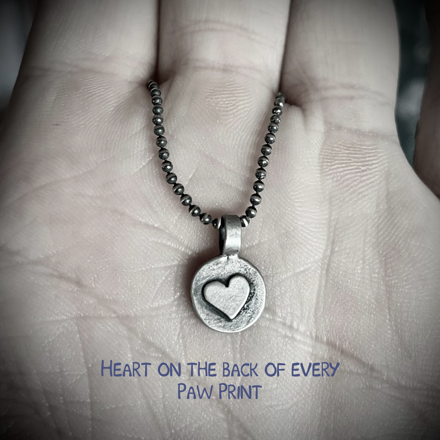 Memorial Paw Print Necklace