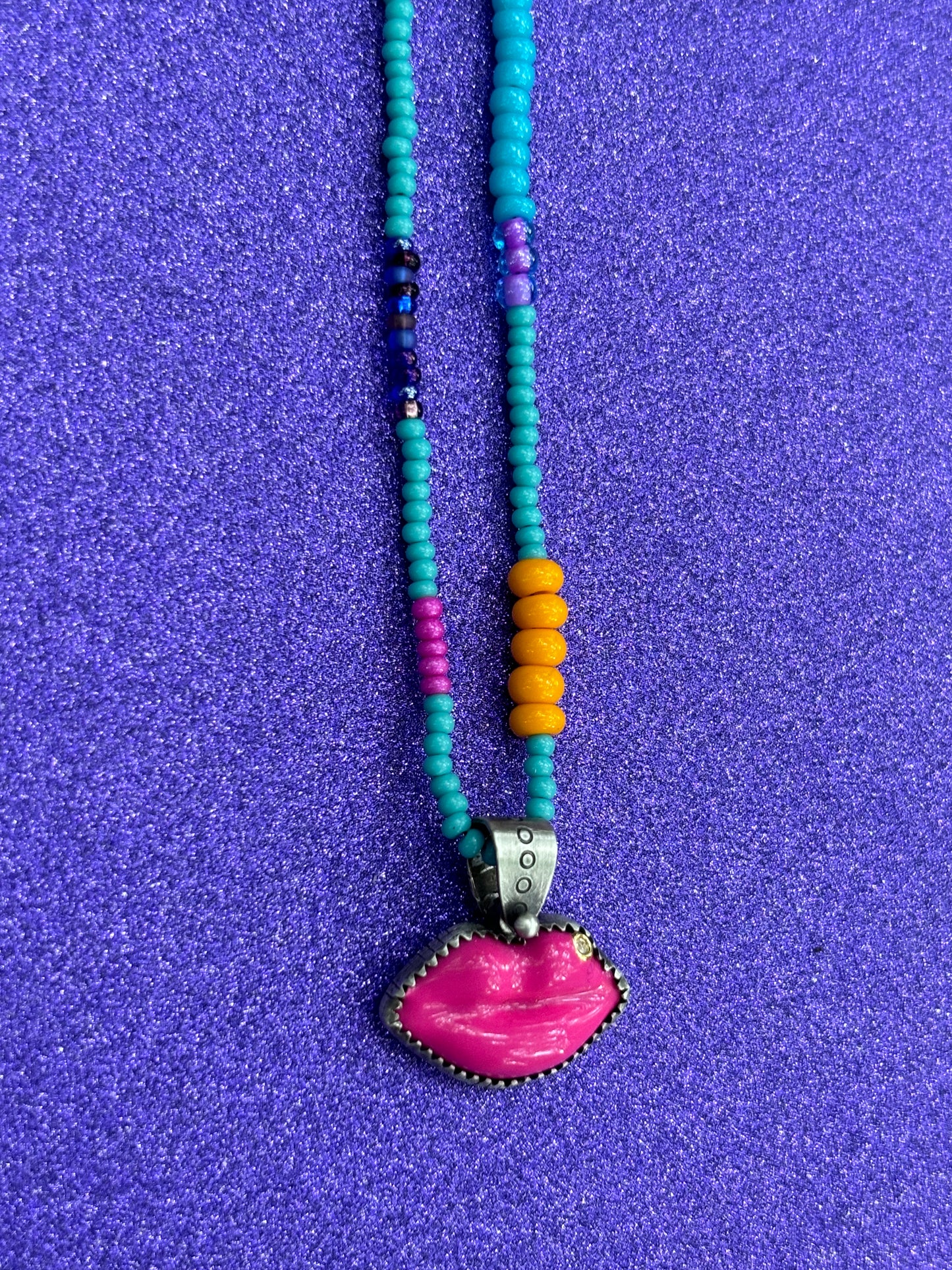 Pink Mouth Pendant