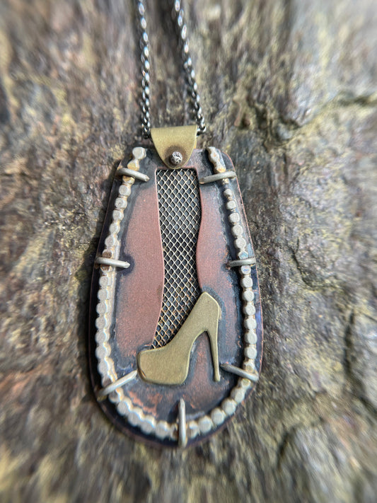 Fishnets & Stilettos Necklace