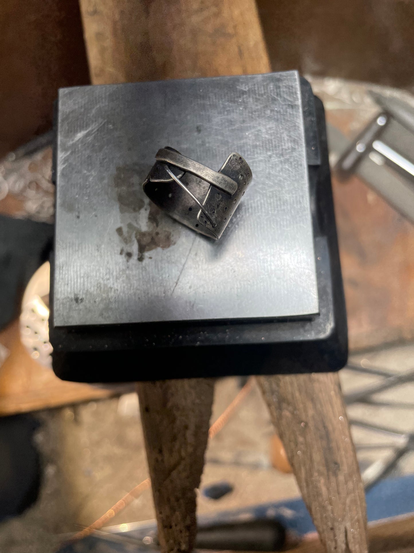 Deconstructed Sterling Silver Ring